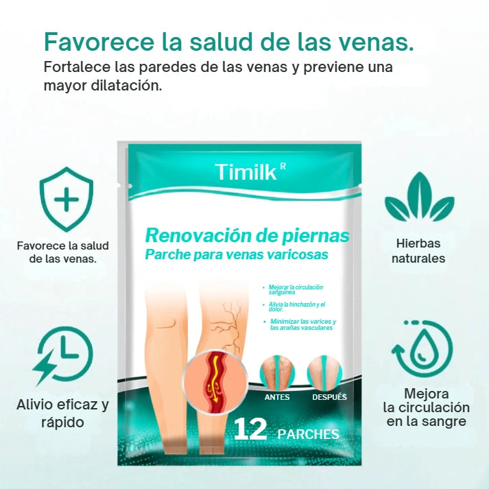 Parche para venas varicosas Timilk®